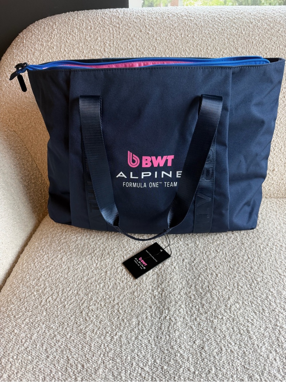 🏎️ NWT BWT Alpine Formula One Team Miami GP Tote Bag